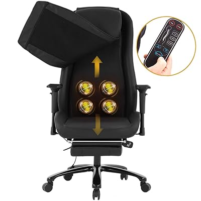 High-Back Massage Office Chair with Lumbar Support Ethiopia Ubuy