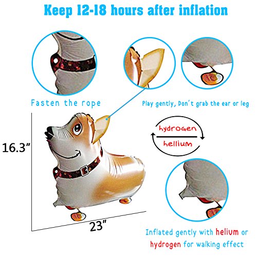 image for Walking Animal Balloons 12 Pieces Pet Dog Balloons Balloon Toys Air Wa