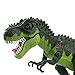 WonderPlay Walking Dinosaur T-Rex Toy Figure with Lights and Sounds Realistic Tyrannosaurus Dinosaur Toys for Kids Battery Operated Green