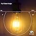 Santaro 4W 3pack Warm White Dimmable Edison Vintage LED Filament Bulb - Soft White Replace 20W Incandescent, E26 110V 80Ra LED Edison Style Retro ST64