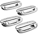 MaxMate Fits 02-09 Chevy Trailblazer/05-07 Buick Rainier/02-09 GMC Envoy/03-07 Cadillac CTS/00-05 Deville/06-11 DTS Chrome 4 Doors Handle Cover W/O Passenger Side Keyhole