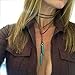 Bridalvenus Brown Gothic Lace Velvet Wrap Choker Necklace, Long Adjustable Clavicle Choker with Pendant for Women and Girls