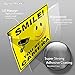 iSYFIX Smile You're on Camera Stickers for Business – 4 Pack 7x6 Inch – Self-Adhesive Vinyl Decal, Laminated for Ultimate UV Protection, Fade Resistance, Security Camera Sign for Home, Business, CCTV