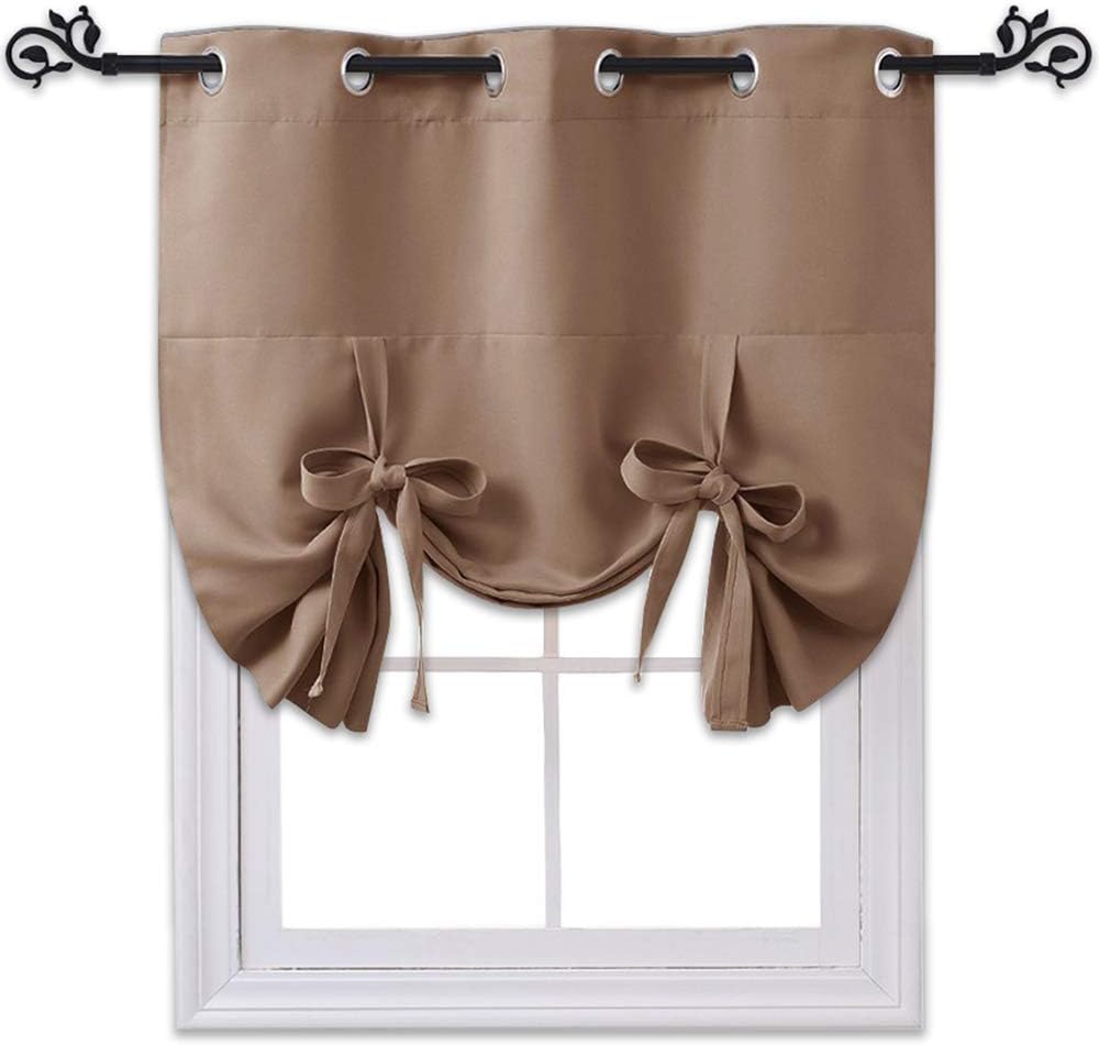 Amazon Com Nicetown Farmhouse Curtains Balloon Shades Heat