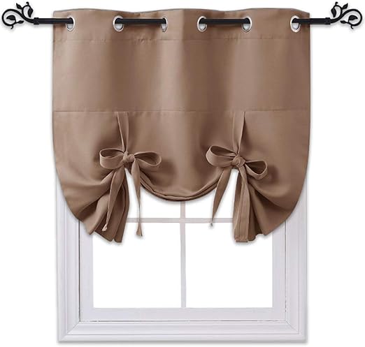 Amazon Com Nicetown Farmhouse Curtains Balloon Shades Heat