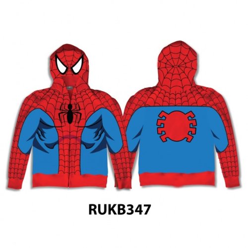Spiderman Costume Red Hoodie For Adult
