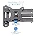 TV Wall Mount Bracket, Full Motion Swivel and 15