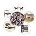 40pcs Round Heavy Duty Nail-on Felt Pad for Furniture Chair Table Leg Feet Floor Protectors Slide Smoothly (Brown, Pad Diameter 20mm)