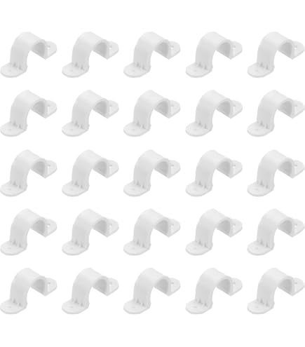 Gardner Bender Two Hole Plastic Straps – 1 Inch, 3 Pack For Securing PVC, Copper Tubing & Cables
