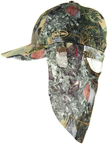 Kings Mountain Shadow Camouflage Cap, Camo Hunting Hat with Rear Face Mask Technology (57 cm Fitted)