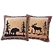 Collections Etc Reversible Northwoods Lodge Throw Pillow