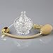 VERY100 Clear Crystal Glass Perfume Bottle Atomizer with Yellow Long Tassel Spray Pump 100ml