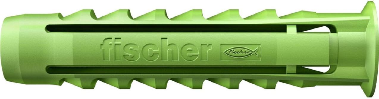 fischer 524860 SX Green Expansion Wall Plug - 6 x 30 (Pack of 90)