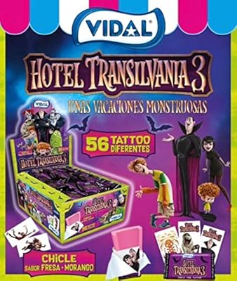Chicles HOTEL TRANSYLVANIA 3 Vidal caja con 200 Unidades: Amazon.es: Alimentación y bebidas