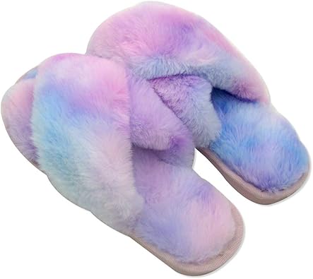 slippers rainbow