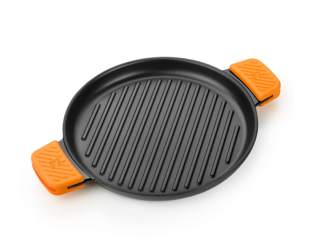 BRA Efficient Iron Round Grill with Stripes, Made of Fu Iron, 32 cm