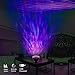 Remote Control Ocean Wave Projector, Ausein 12 LED&7 Color Modes Aurora Color Changing Night Light Projector Baby Soother Built in Relaxing Music Player for Kids Bedroom Living Room with Timer (Black)