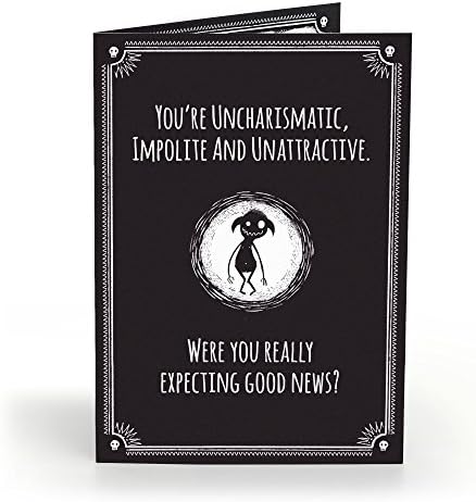 Anti-greeting Card - "uncharismatic..." by Misfortune Cookies