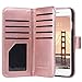 ULAK iPhone 8 Case, iPhone 7 Case, PU Leather iPhone 7/iPhone 8 Wallet Case with Credit Card Slot Magnetic Closure Flip Wallet Case Cover for Apple iPhone 7/8 4.7 inch - Rose Gold