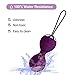 Abandship 2 in 1 Kegel Balls Kit - Massager Ben Wa Balls for Women & Silicone Wireless Remote Control Massager Rechargeable & Pelvic Floor Exercises Kegel Exercise Weights Kit (Purple)