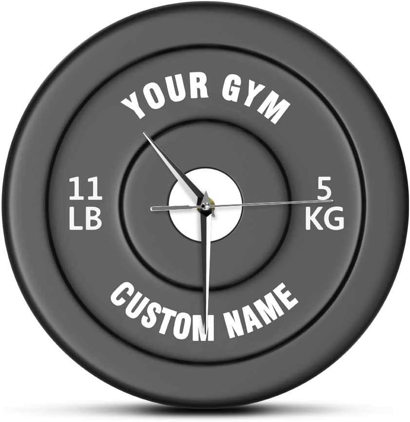 N /A Wall Clock Custom Your Gym Name Gym Owner Or User Funny Acrylic Wall Clock