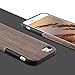 for iPhone 6 Plus Case iPhone 6S Plus Case,L-FADNUT Premuim Handmade Wooden Hybrid Back Flexible TPU Silicone Ultra Slim Back Case,Shock Absorbing Bumper Protective Case Cover-Black Rose Wood