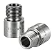 Lixada Bike Pedal Extenders 9/16 Inch Left Right Pedal Adapters Spacers