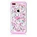 iPhone 7 Plus Case. Rainbow Unicorn Patchwork Pattern Shock-Absorption Hard PC and Inner Silicone Hybrid Dual Layer Armor Defender Protective Case Cover for Apple iPhone 7 Plus and iPhone 8 Plus