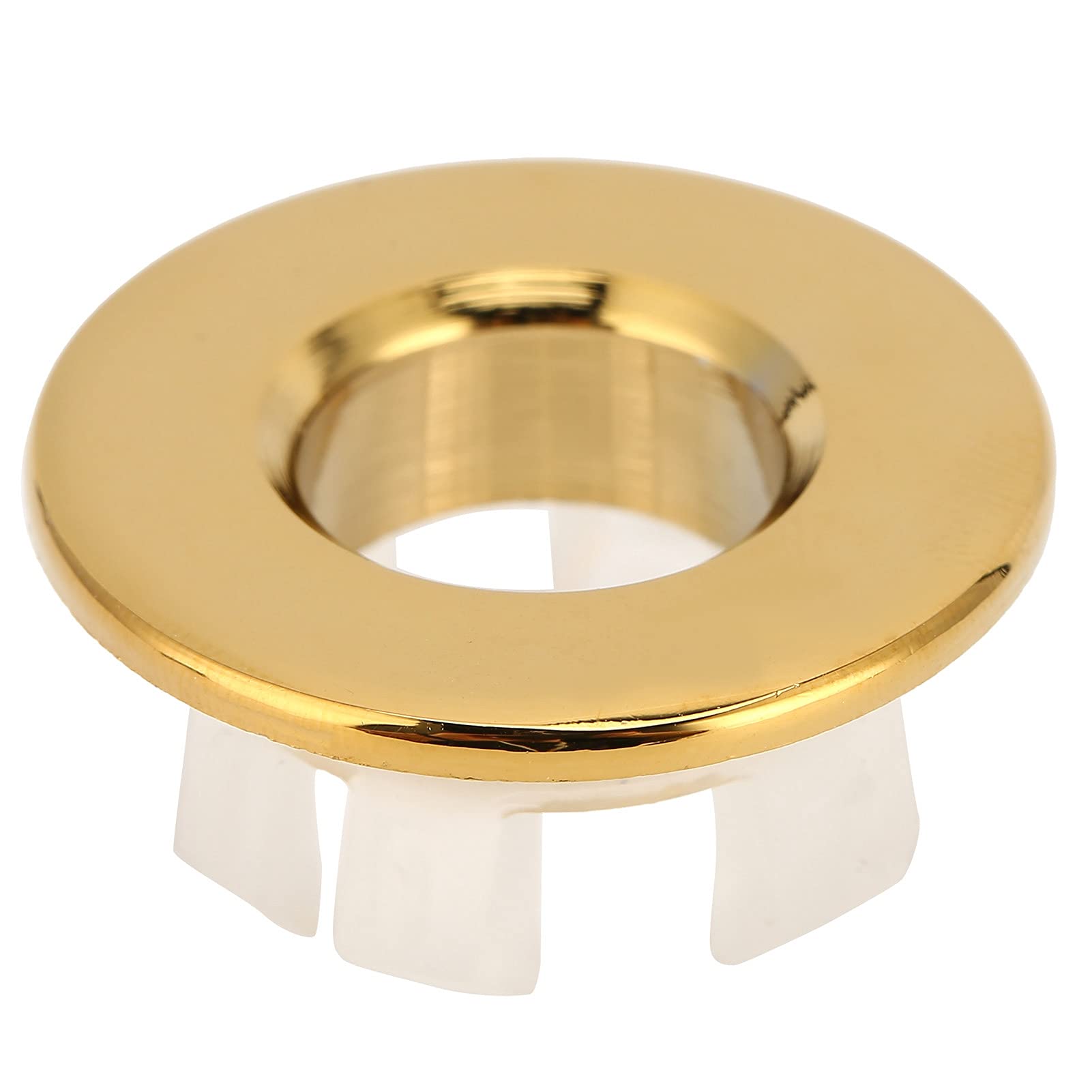 Bathroom Vanity Sink Basin Trim Overflow Cover Round Insert In Hole Caps Circular Ring Oil Rubbed Tub Overflow Cover Trim Ring Circular Ring Accessory(Gold)