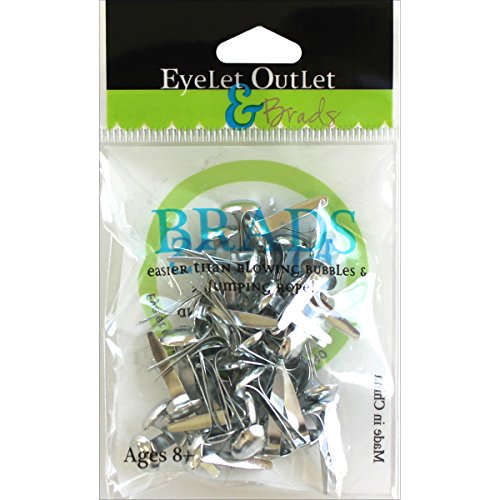 Eyelet Outlet Round Brads 8mm 40/Pkg