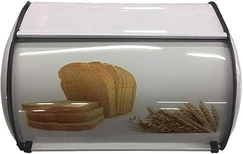 Tiamu Caja de Pan FrancéS Vintage Cesta de Almacenaje Enrollable