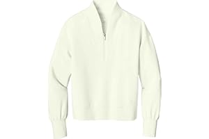 OGIO Women's Transcend Quarter Zip | 1/4 Zip Pullover for Women, Sleek & Stretchy Double Knit Jacket for Work & Casual Wear