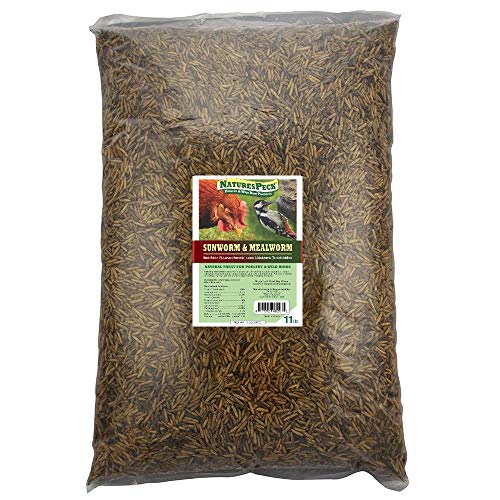 NaturesPeck® Blend (11 lbs) Dried Mealworms & Black Soldier Fly Larvae