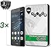 [3-Pack] P9 Lite Screen Protector, PThink® [Tempered Glass] [9H Hardness] [Anti-Scratch] [Fingerprint Resistant] [Easy-Install] Screen Protector for Huawei P9 Lite