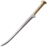 37.5" Fantasy Medieval Elven Foam Sword Saber. for Collection, Gift and Cosplay Silver