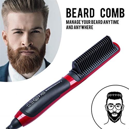Men's Electric Beard Straightener Quick Styling Beard Straightener Comb LED Panel, for Hair and Beard