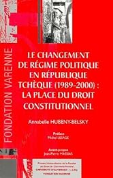 Le  changement de régime politique en République Tchèque, 1989-2000