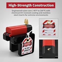 HiLKCO Adjustable Ball Valve Lockout Device - OSHA