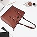 ZYSUN Laptop Tote Bag,15.6 IN Multi-function PU Leather Modern Laptop Shoulder Bag with Durable Straps for Women Valentine's Day Gift