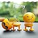 8 Pcs Cute Emoji Bobble Head Dolls, Funny Smiley Face Springs Dancing Toys for Car Dashboard Ornaments, Party Favors, Gifts, Home Decorations