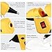 30W Mini Hot Melt Glue Gun Kit with 25pcs Hot Glue Sticks High Temperature Energy Efficient for DIY Small Craft and Quick Repairs, Yellow