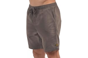 Billabong Shorts for Men Big and Tall, Flat Front Elastic Casual Cotton Twill Lounge Shorts