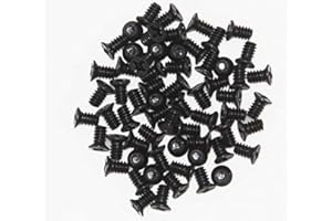 Bfenown Lot 100 pcs Replacement 3.5" HDD 6#-32 Flat Phillips Head Hard Drive disk HDD Screws for comperter pc