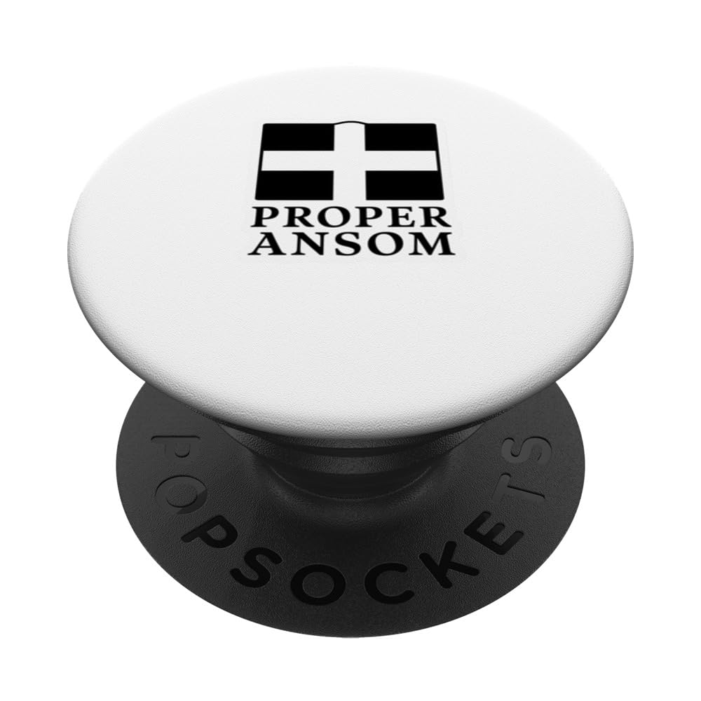 Proper Ansom Cornish Flag Love Cornwall PopSockets Swappable PopGrip