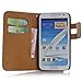 Arbalest® Samsung Galaxy Note 2 Wallet Leather Case, [Book Fold] Soft Matte PU Leather Flip Folio with Card Slots and Magnetic Lip for Samsung Galaxy Note II 2 GT-N7100 - Brown