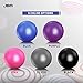 JBM Exercise Yoga Ball with Free Air Pump (3 Sizes, 5 Colors) 2200 lbs Anti-burst Slip-resistant Yoga Balance Stability Swiss Ball for Fitness Exercise Training Core Strength - 55cm 65cm 75cm