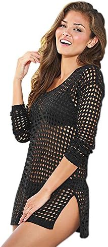 2017 Summer Women Sexy Beach Tops T Shirts Swimsuit Cover Up Swimwear Bikini Wrap Bathing Suit ,Black Color