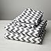 Where The Polka Dots Roam Queen Size Bed Sheets Gray Chevron Print 4 Piece Set │ Unisex, Flexible Microfiber, Durable, Wrinkle-Resistant Bedding │ Boys, Girls, Baby, Kids, Toddler, Teen