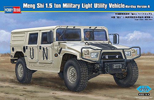 Hobby Boss Dong Feng Meng Shi 1.5 Tom Military Light Utility Hardtop Version A Vehicle Model Building Kit