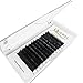QUEWEL Eyelash Extension Supplies 0.07 C Curl Mix-8-14mm Classic Individual Lash Extensions|Optinal 0.03/0.05/0.07/0.10/0.15/0.20 C/D Single 8-25mm Mix 8-14mm 15-20mm 20-25mm|(0.07 C MIX-8-14mm)